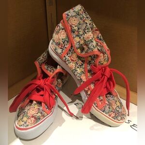 Apple Bottoms Floral High Top Sneakers